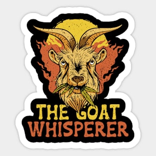 goat whisperer. Goat lovers and goat owners gift goat Sticker